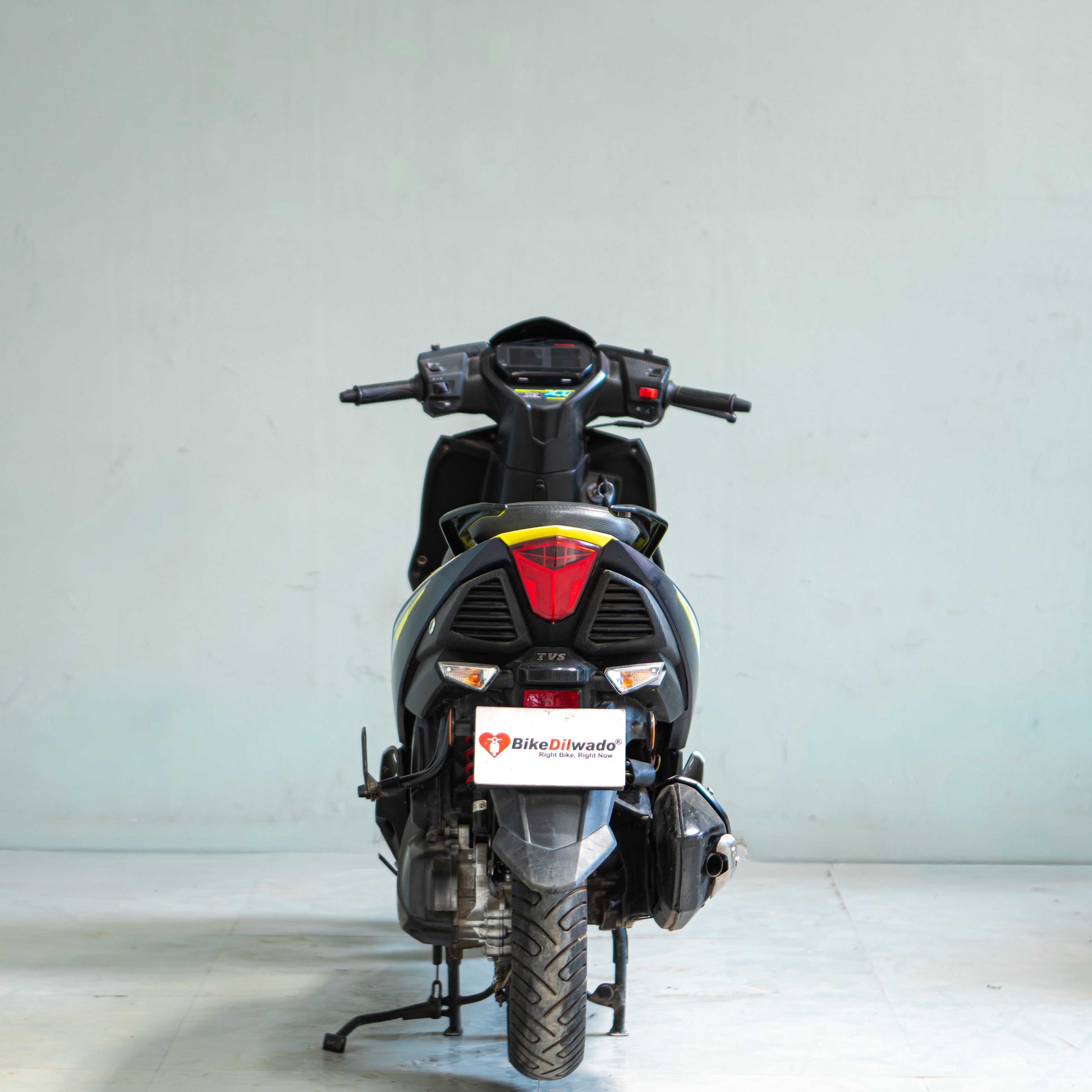 TVS Ntorq 125 rear view used scooter Gurgaon tail light and body condition